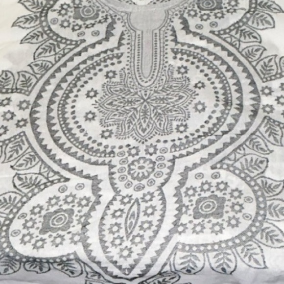 Raj Kaftan Elegant Black and White Women's kaftan/kimono/tunic One Size - Picture 6 of 8